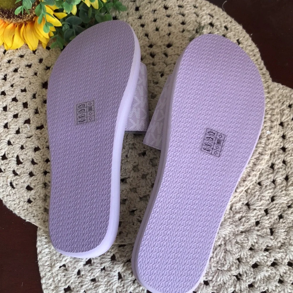 Michael KORS Lavender Slide Sandals SZ 10 - Picture 5 of 7